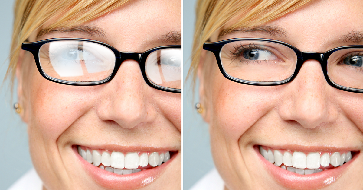 without anti-reflective coating vs with anti-reflective coating