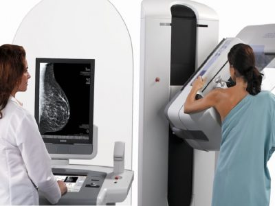Mammary gland molybdenum target inspection