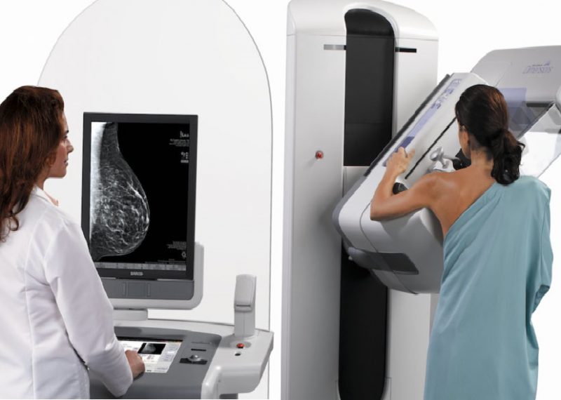 Mammary gland molybdenum target inspection