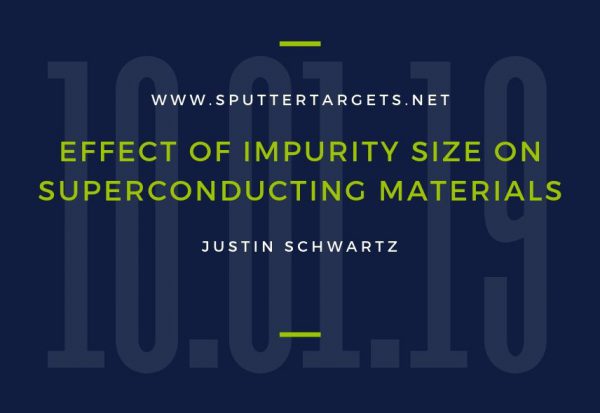 Effect of Impurity Size on Superconducting Material