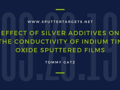 Effect of Silver Additives on the Conductivity of Indium Tin Oxide Sputtered Films