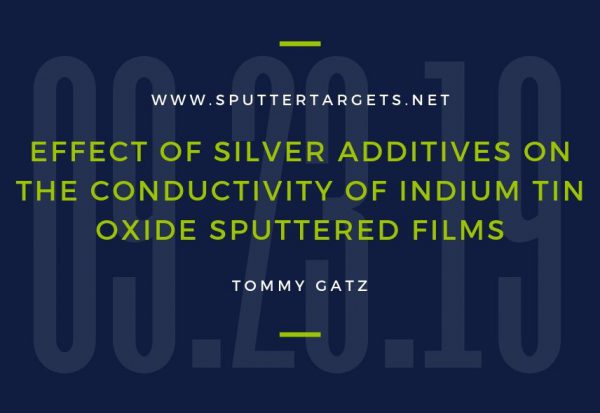 Effect of Silver Additives on the Conductivity of Indium Tin Oxide Sputtered Films