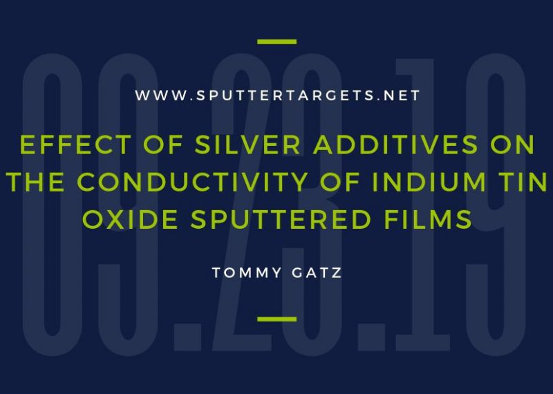 Effect of Silver Additives on the Conductivity of Indium Tin Oxide Sputtered Films