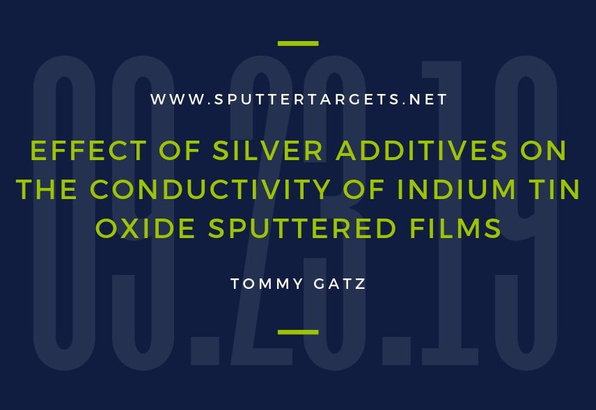 Effect of Silver Additives on the Conductivity of Indium Tin Oxide Sputtered Films