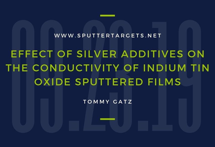 Effect of Silver Additives on the Conductivity of Indium Tin Oxide Sputtered Films