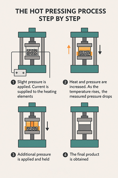 Hot Pressing Process Step by Step