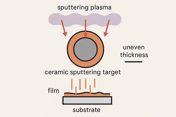 uneven film thickness
